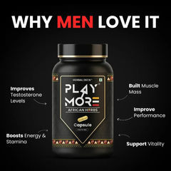 Play More Capsules – Natural Energy & Stamina Support