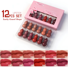 KS ONE 12-in-1 Matte Lipstick Set | 12 Beautiful Long-Lasting Shades