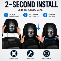 Ghost Face Car Headrest Covers With Free Delivery